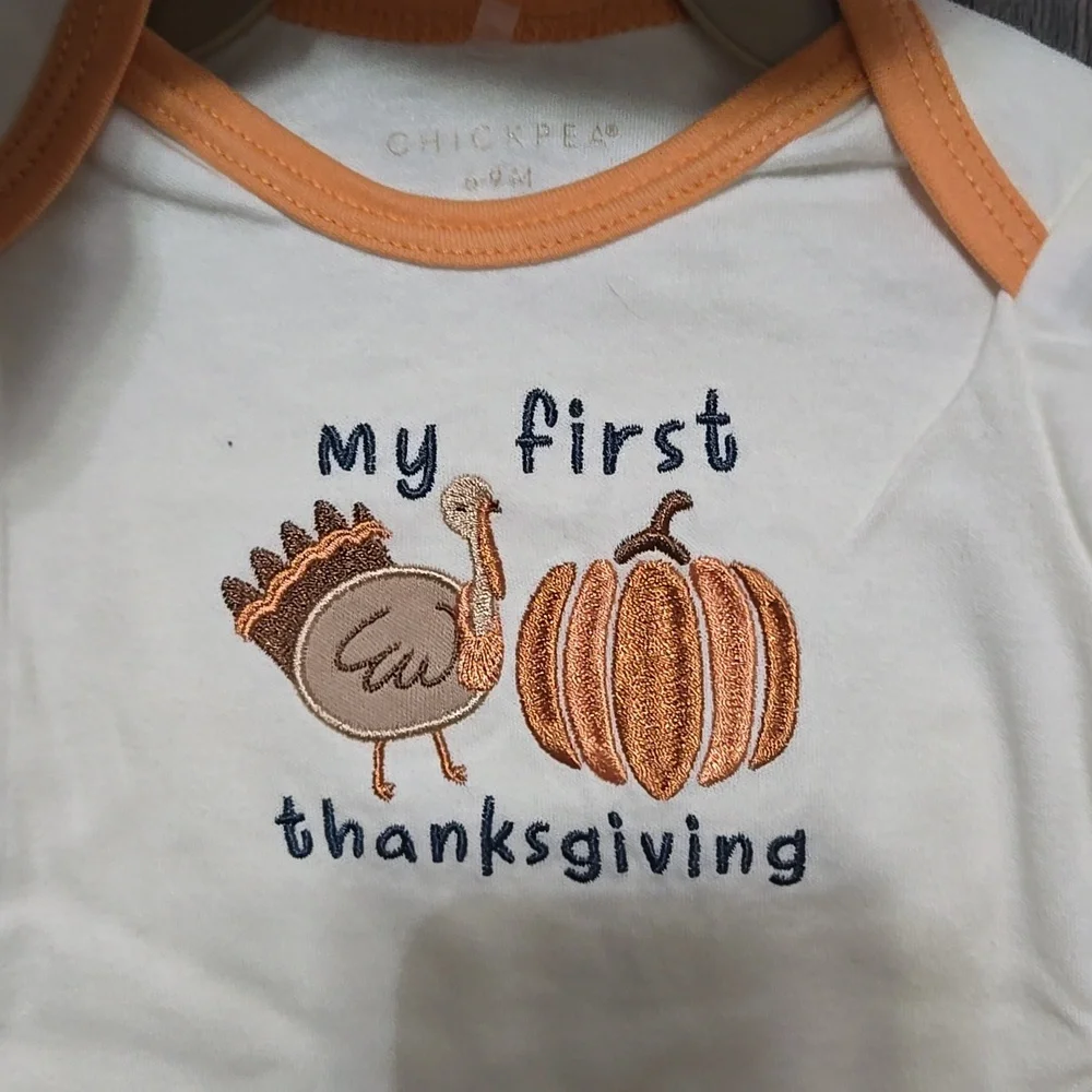 Chick Pea My 1st Thanksgiving Baby Outfit